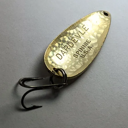 Vintage Eppinger Dardevle Spinnie Crystal, 1/3oz Crystal fishing spoon #18714