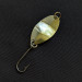 Vintage  Yakima Bait  Worden's F.S.T 00, 3/64oz nickel/gold fishing spoon #18715