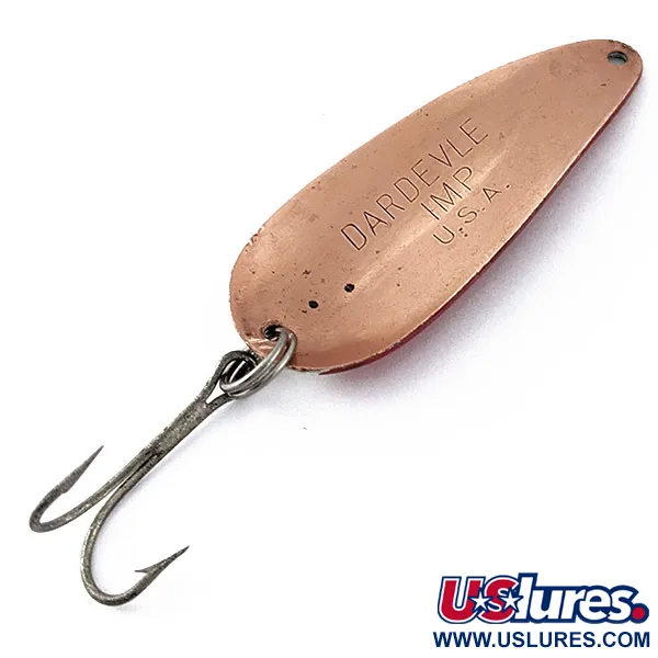 Vintage  Eppinger Dardevle Imp, 2/5oz Red Devle/ copper fishing spoon #18718