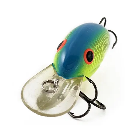 Vintage Bandit 200, 1/3oz Chartreuse Blue Back fishing lure #18722