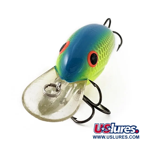 Vintage Bandit 200, 1/3oz Chartreuse Blue Back fishing lure #18722
