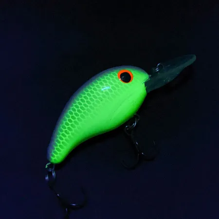 Vintage Bandit 200, 1/3oz Chartreuse Blue Back fishing lure #18722