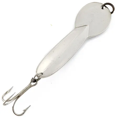 Vintage Glen Evans Loco 3, 3/5oz nickel fishing spoon #18723