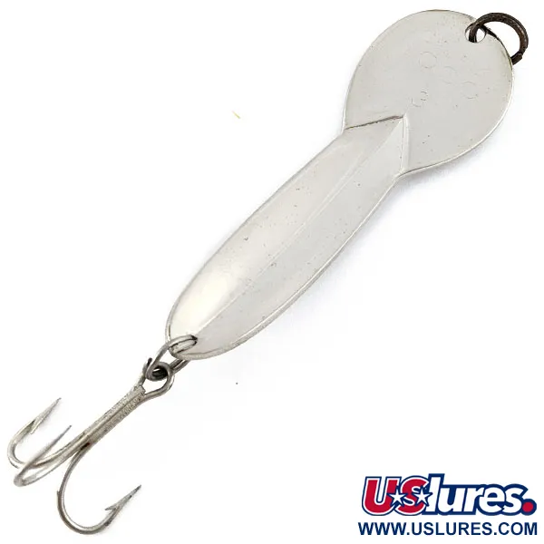 Vintage   Glen Evans Loco 3, 3/5oz nickel fishing spoon #18723