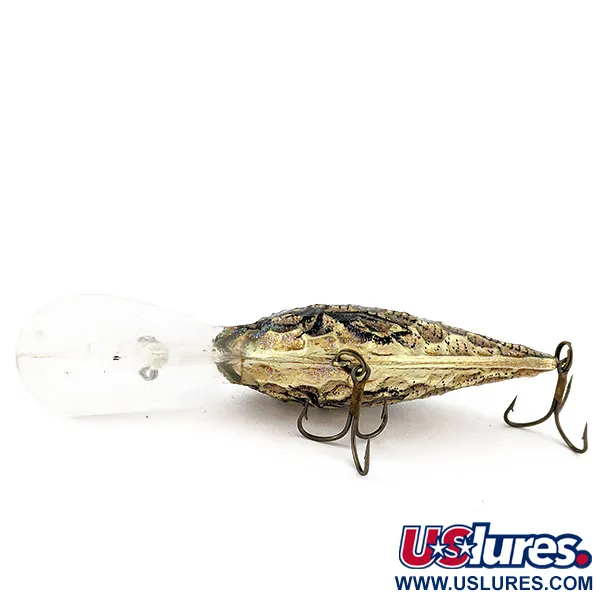 Vintage  Renosky Lures Renosky Deep Dive Honeycomb Rattl shad, 2/5oz gold fishing lure #18726