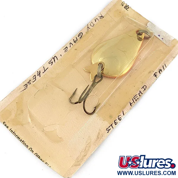 Acme K.O. Wobbler, 1/4oz nickel/orange fishing spoon #18728