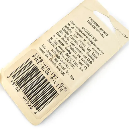 Luhr Jensen Hus-lure UV, 1/8oz nickel/red UV fishing spoon #18734