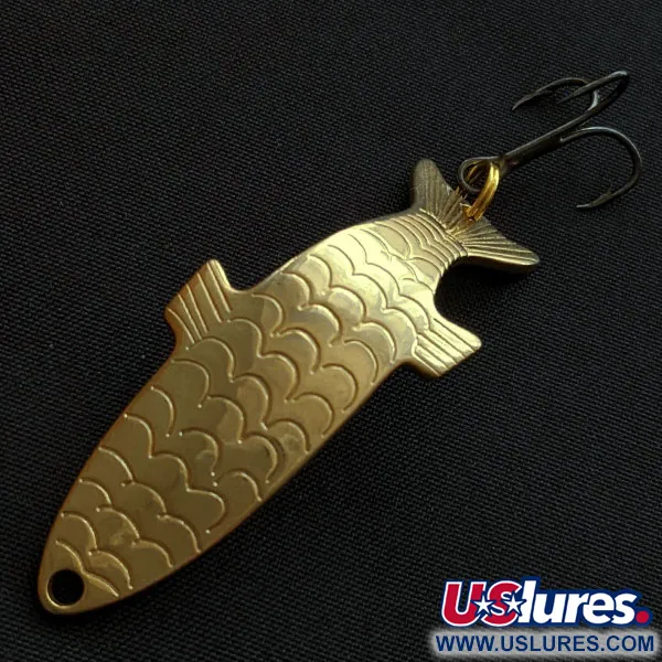 Vintage Acme Phoebe, 1/4oz gold fishing spoon #18739