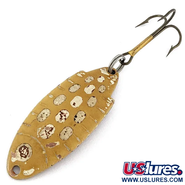 Vintage   Thomas Buoyant, 1/4oz yellow Red fishing spoon #18741