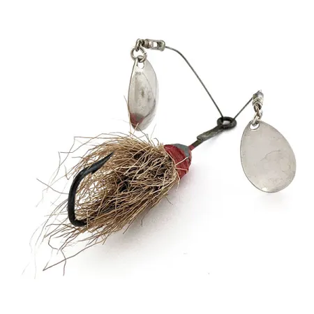 Vintage Jamison Shannon Twin Spinner, 1/2oz nickel spinning lure #18742