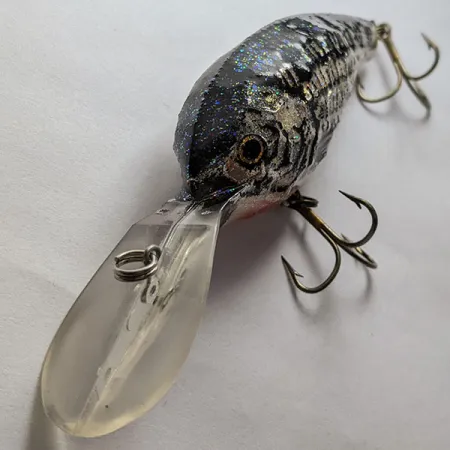 Vintage Renosky Lures Renosky Deep Dive Honeycomb Rattl shad, 2/5oz silver/blue fishing lure #20516