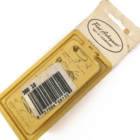 Vintage Fred Arbogast Tipsy, 2/5oz tiger fishing lure #18750