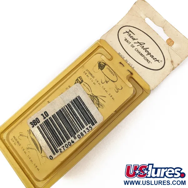 Vintage   Fred Arbogast Tipsy, 2/5oz tiger fishing lure #18750