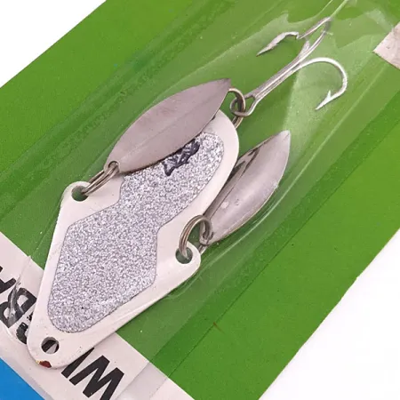 Eppinger Wingbat, 1/2oz nickel/white fishing spoon #18759