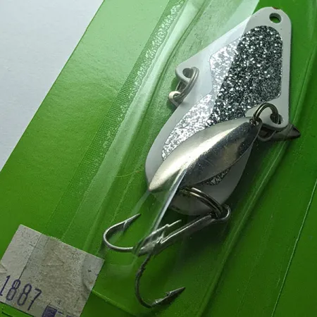 Eppinger Wingbat, 1/2oz nickel/white fishing spoon #18759