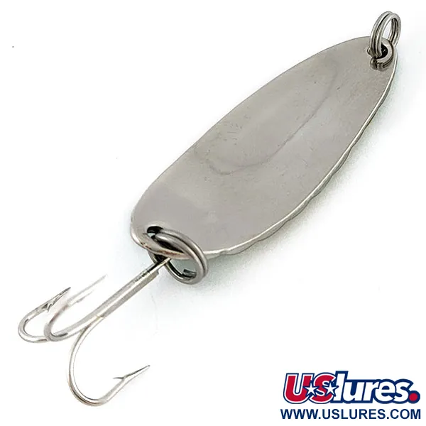 Vintage Acme Little Cleo bubbles, 1/3oz nickel/blue/green/gold fishing spoon #18770