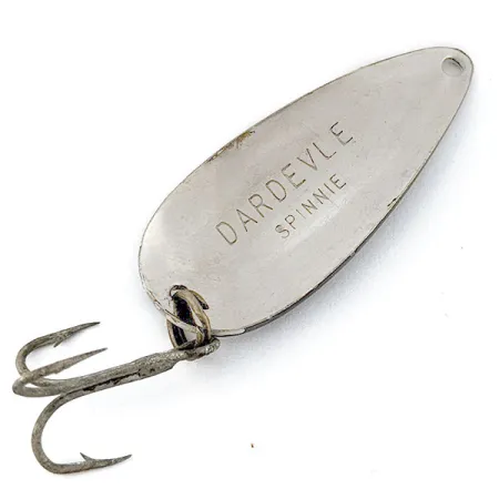 Vintage Eppinger Dardevle Spinnie, 1/3oz Black Devle fishing spoon #18771