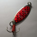 Vintage   Mepps Spoon 1, 1/4oz nickel/red fishing spoon #18773