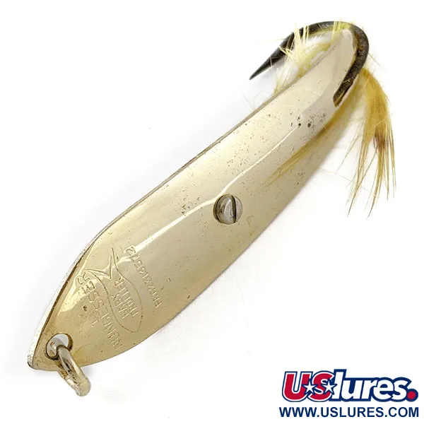 Vintage Nungesser Troller Nungesser baby troller, 2/5oz gold fishing spoon #18777