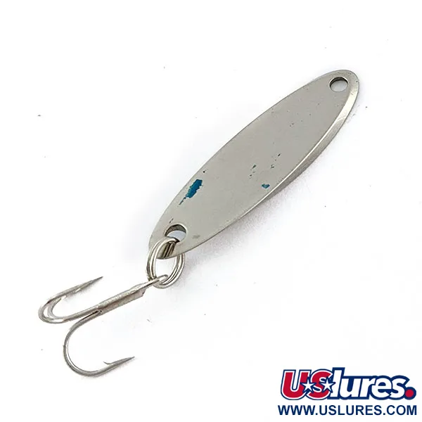 Vintage Acme Kastmaster, 1/8oz nickel/blue fishing spoon #18779
