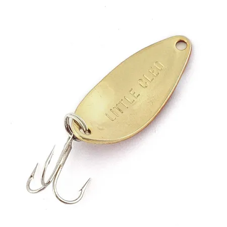 Vintage Acme Little Cleo, 1/8oz red/gold fishing spoon #18783
