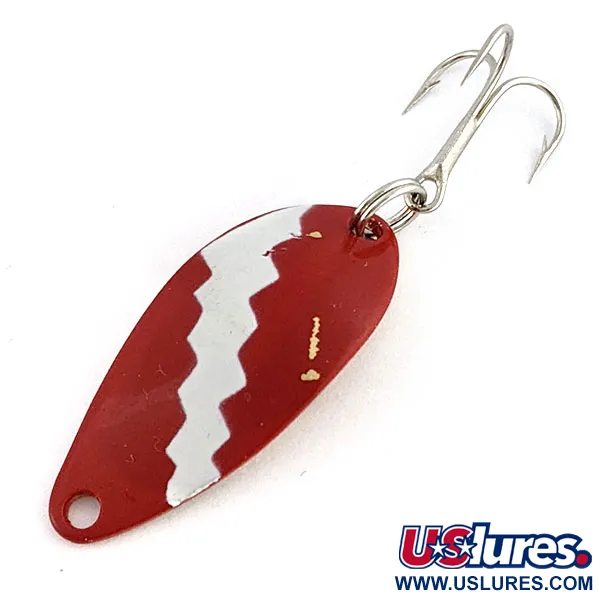 Vintage Acme Little Cleo, 1/8oz red/gold fishing spoon #18783