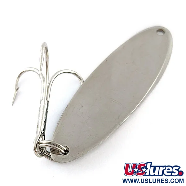 Vintage Acme Kastmaster, 1oz nickel/blue fishing spoon #18786