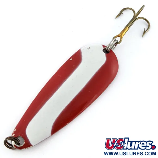 Vintage Acme Wonderlure, 2/5oz red/white/nickel fishing spoon #18788