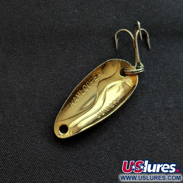 Vintage Acme Kamlooper Junior, 1/4oz gold fishing spoon #18791