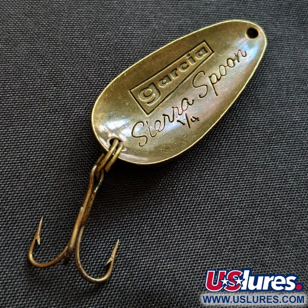 Vintage Abu Garcia Garcia Sierra Spoon, 1/4oz bronze fishing spoon #18792
