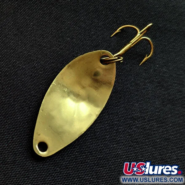 Vintage Acme Little Cleo, 1/8oz gold fishing spoon #18793