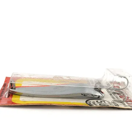 Luhr Jensen Krocodile #4, 2/3oz nickel/orange UV fishing spoon #18797