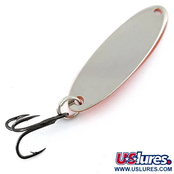 Vintage Acme Kastmaster, 1/4oz orange/nickel fishing spoon #18799