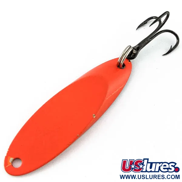 Vintage Acme Kastmaster, 1/4oz orange/nickel fishing spoon #18799