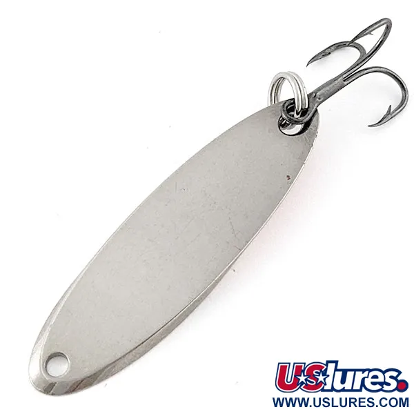 Vintage Acme Kastmaster, 1/4oz nickel/orange fishing spoon #18803