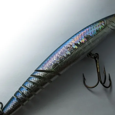 Vintage Lucky Craft Flash minnow 120 MR Suspending, 3/5oz MR Aurora Black fishing lure #18806