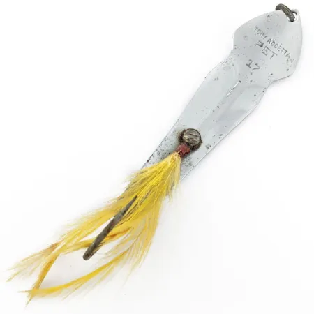 Vintage Tony Accetta Pet Spoon 17, 3/4oz nickel fishing spoon #18812