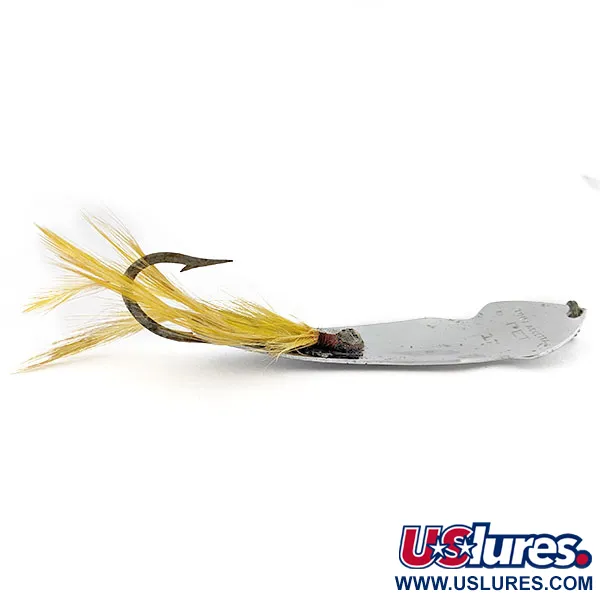 Vintage   Tony Accetta Pet Spoon 17, 3/4oz nickel fishing spoon #18812