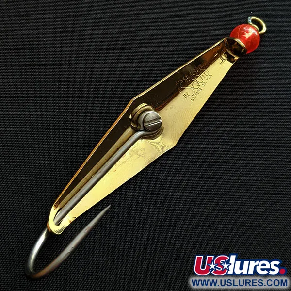 Vintage  James E. Clark  Clark Spoon, 1/4oz gold fishing spoon #18817