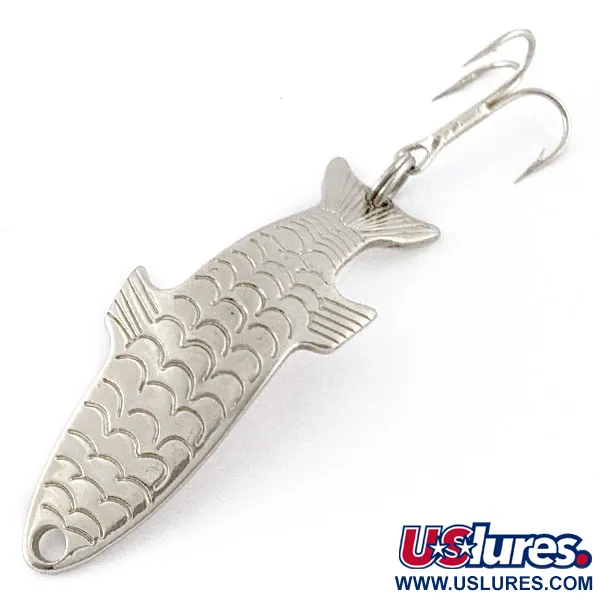 Vintage Acme Phoebe, 1/8oz nickel fishing spoon #18818