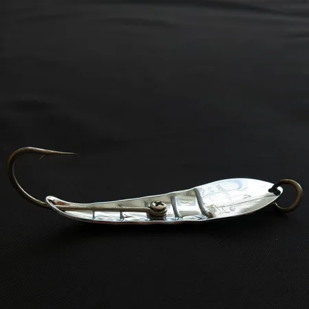 Vintage Barracuda Reflecto Spoon #4, 3/5oz nickel fishing spoon #18827