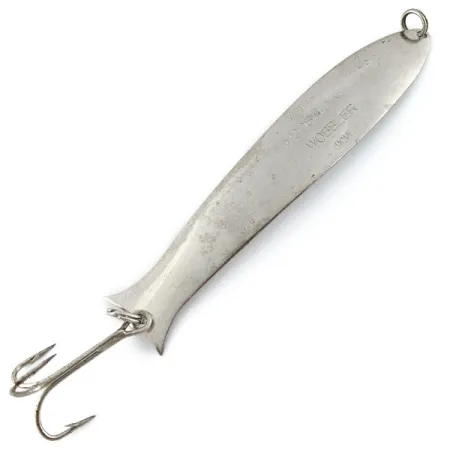 Vintage Herter's Mooselake Wobbler, 2/5oz nickel fishing spoon #18830