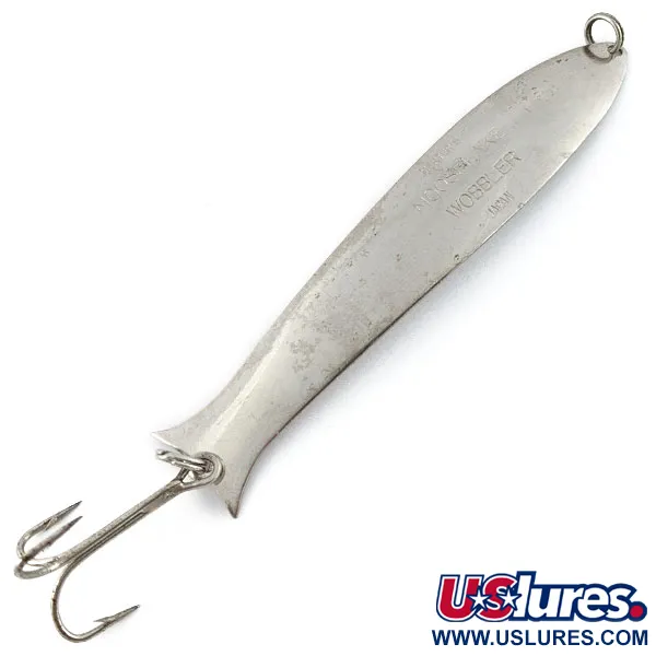 Vintage   Herter's Mooselake Wobbler, 2/5oz nickel fishing spoon #18830