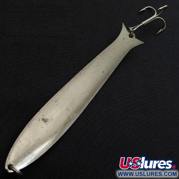 Vintage   Herter's Mooselake Wobbler, 2/5oz nickel fishing spoon #18830