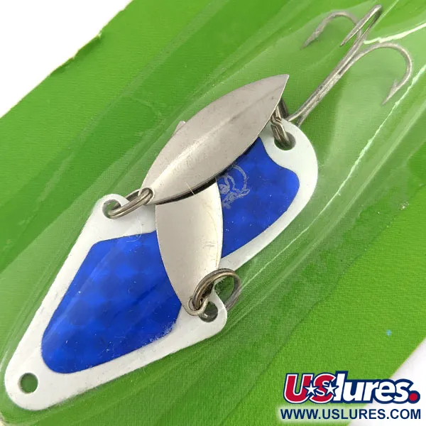   Eppinger Wingbat, 1/2oz white/blue hologram fishing spoon #20825