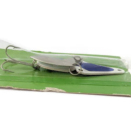 Eppinger Wingbat, 1/2oz white/blue hologram fishing spoon #20825