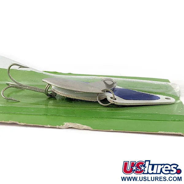   Eppinger Wingbat, 1/2oz white/blue hologram fishing spoon #20825