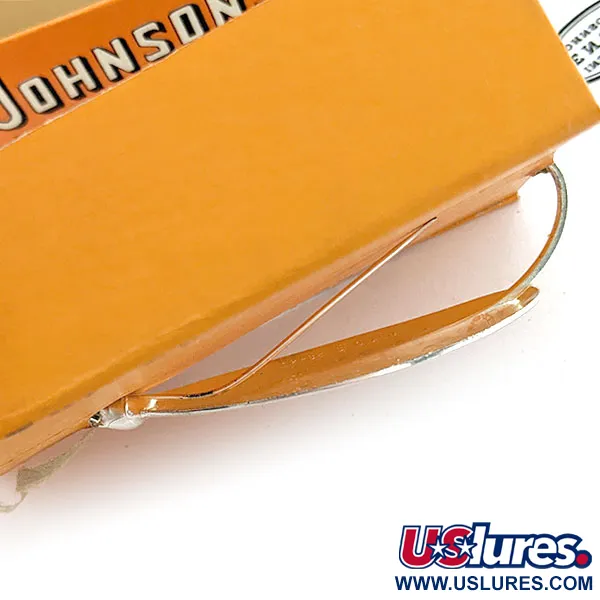   Johnson Silver Minnow (1950s) №1110, 1/4oz silver fishing spoon #18837