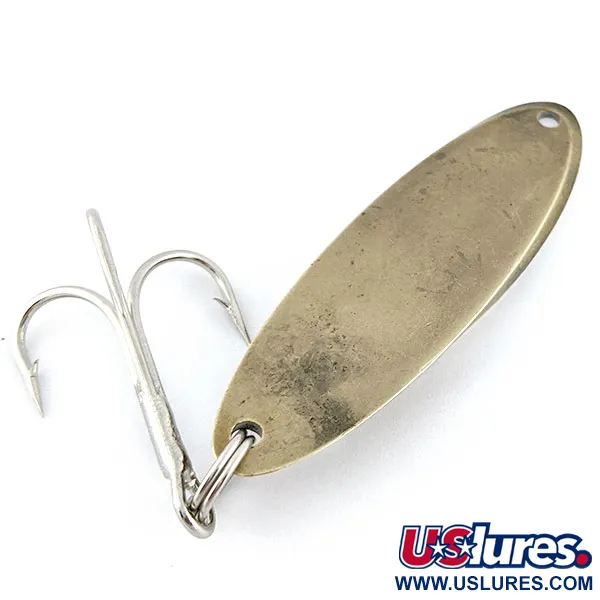 Vintage Acme Kastmaster, 1oz brass fishing spoon #18842