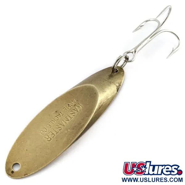Vintage Acme Kastmaster, 1oz brass fishing spoon #18842
